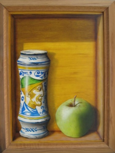 Pintura intitulada "Albarello" por Patrick Lodwitz, Obras de arte originais, Óleo
