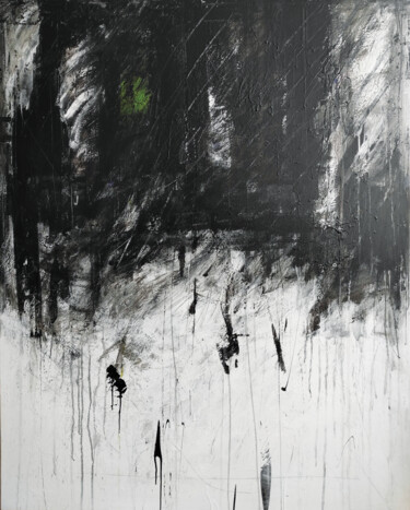 Painting titled "L’un dit noir, l’au…" by Patrick Maillard, Original Artwork, Acrylic