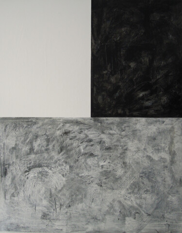 Peinture intitulée "Noir / gris / blanc" par Patrick Maillard, Œuvre d'art originale, Acrylique