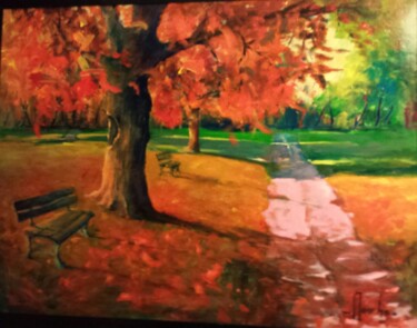Peinture intitulée "Couleurs automne.jpg" par Patrick Mancho, Œuvre d'art originale, Acrylique