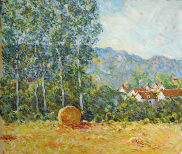 Peinture intitulée "Un été en Normandie" par Patrick Marie, Œuvre d'art originale, Huile Monté sur Châssis en bois