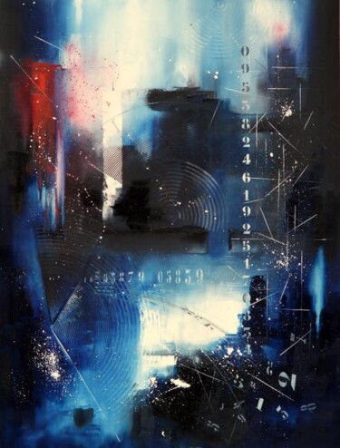 Painting titled "010-7 ON-OFF.JPG" by Patrick Marin, Original Artwork, Oil