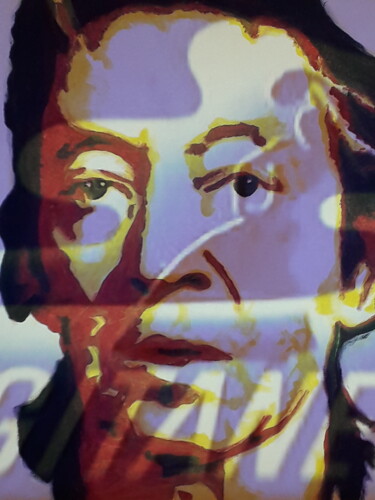 Arte digital titulada "Serge Gitane" por Patrick Mauxion (MAUX), Obra de arte original, Trabajo Digital 2D Montado en Otro p…