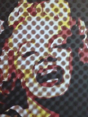 Digital Arts titled "Marilyn PA" by Patrick Mauxion (MAUX), Original Artwork, 2D Digital Work Mounted on Other rigid panel