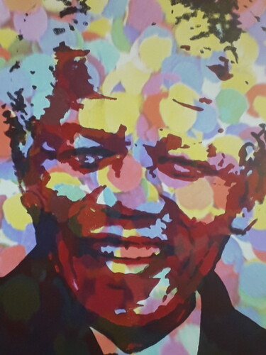 Arts numériques intitulée "Mandela Color" par Patrick Mauxion (MAUX), Œuvre d'art originale, Travail numérique 2D Monté sur…