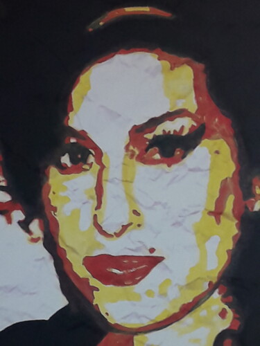 Digital Arts titled "Amy PA" by Patrick Mauxion (MAUX), Original Artwork, 2D Digital Work Mounted on Other rigid panel