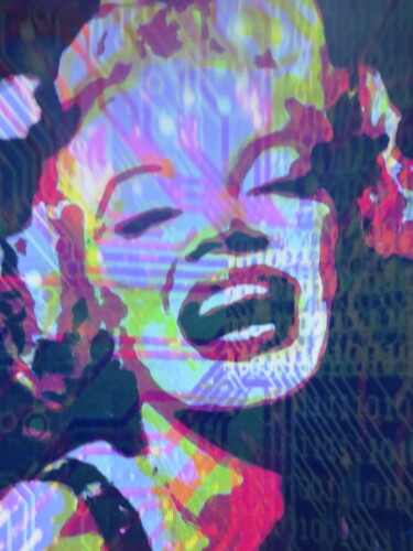Digital Arts με τίτλο "Marilyn Digital" από Patrick Mauxion (MAUX), Αυθεντικά έργα τέχνης, 2D ψηφιακή εργασία Τοποθετήθηκε σ…