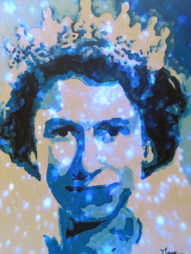 Arte digital titulada "The Queen Elisabeth…" por Patrick Mauxion (MAUX), Obra de arte original, Serigrafía Montado en Otro p…