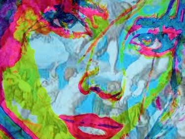 Цифровое искусство под названием "Woman I" - Patrick Mauxion (MAUX), Подлинное произведение искусства, Акрил