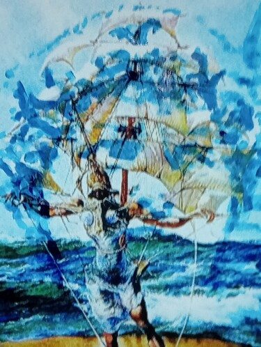 Arts numériques intitulée "David Dali" par Patrick Mauxion (MAUX), Œuvre d'art originale, Acrylique