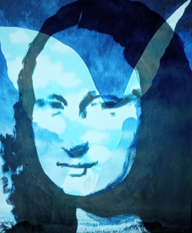 Digitale Kunst mit dem Titel "Mona Lisa" von Patrick Mauxion (MAUX), Original-Kunstwerk, Acryl
