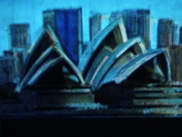 Digital Arts titled "L'Opéra de Sydney" by Patrick Mauxion (MAUX), Original Artwork, Acrylic