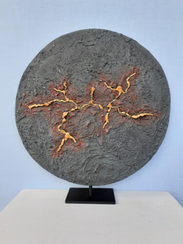 Sculpture titled "Déchirures" by Patrick Neel, Original Artwork, Metals Mounted on Metal