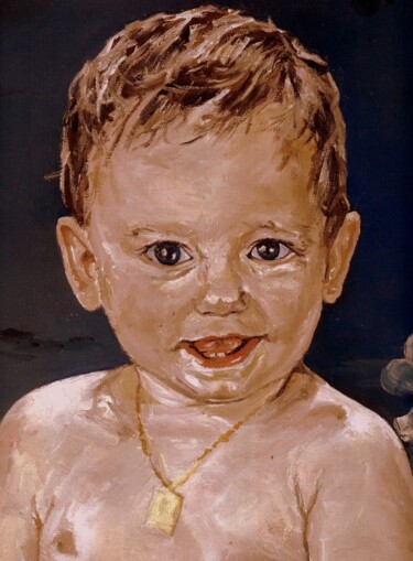 Peinture intitulée "133-bebe.jpg" par Patrick Pottelain, Œuvre d'art originale