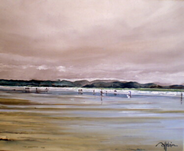 Peinture intitulée "plage.jpg" par Patrick Pottelain, Œuvre d'art originale, Huile