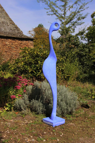 Sculpture intitulée "loiseau-bleu-shub.j…" par Shub, Œuvre d'art originale