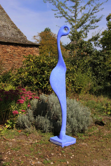 Sculpture titled "loiseau-bleu-shub.j…" by Shub, Original Artwork