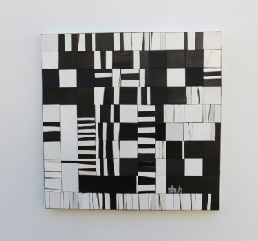 Schilderij getiteld "code" door Shub, Origineel Kunstwerk