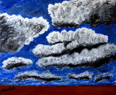 Peinture intitulée "nuage1" par Patrick Tourtel, Œuvre d'art originale, Acrylique