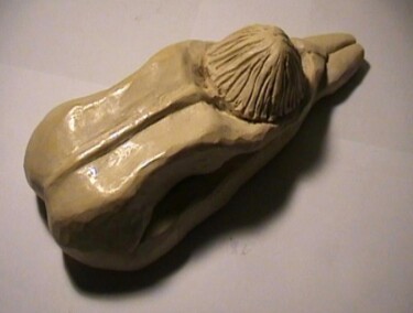 Sculpture titled "Souplesse" by Patrick Tubaro, Original Artwork, Clay