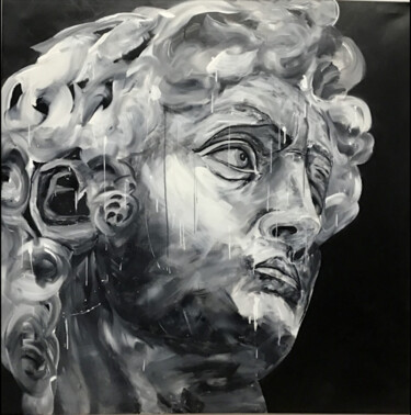 Malerei mit dem Titel "DAVID" von Patrick Zevaco, Original-Kunstwerk, Acryl