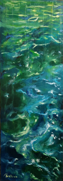 Malerei mit dem Titel "Reflets" von Patrick Briere, Original-Kunstwerk, Öl
