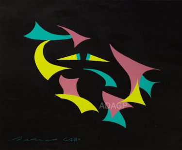 Malerei mit dem Titel "Esprit (droit : ADA…" von Patrick Cabin, Original-Kunstwerk, Andere