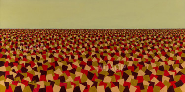 Painting titled "Horizon (droit : AD…" by Patrick Cabin, Original Artwork, Oil