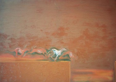 Peinture intitulée "Au bord du goufre" par Greyhound In Art, Œuvre d'art originale