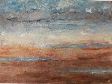 Painting titled "Nuages d'iode" by Patrick Couvreur, Original Artwork, Oil