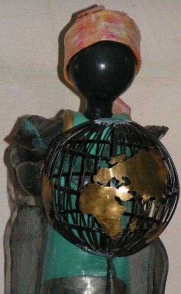 Sculpture intitulée "Malika" par Patrick Dupont, Œuvre d'art originale