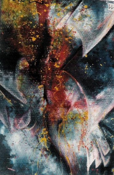 Peinture intitulée "ÉLÉ MENTALE XII" par Debri, Œuvre d'art originale