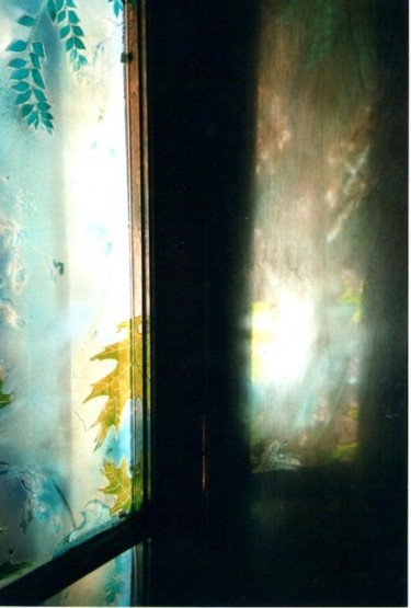 Peinture intitulée ""Simili vitrail" so…" par Debri, Œuvre d'art originale, Huile