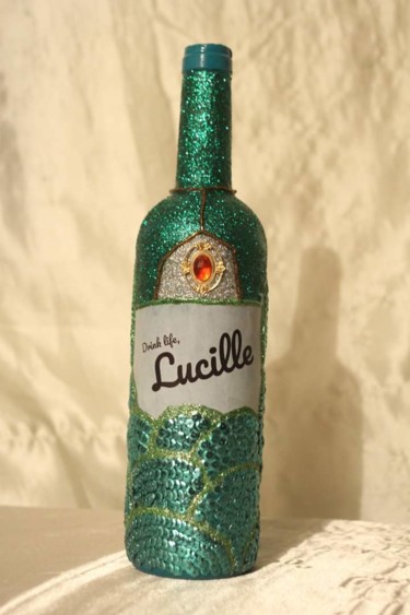 「Lucille」というタイトルの彫刻 Pat Artによって, オリジナルのアートワーク, コラージュ