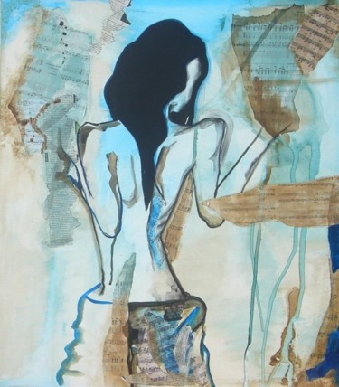 Peinture intitulée "Blues women" par Patrick Mahieu, Œuvre d'art originale, Huile