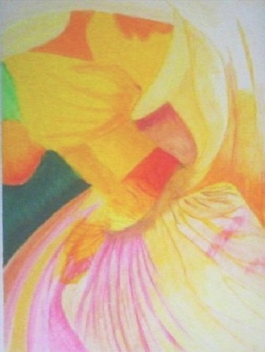 Peinture intitulée "Makro d'une fleur" par Patrick Mahieu, Œuvre d'art originale, Huile