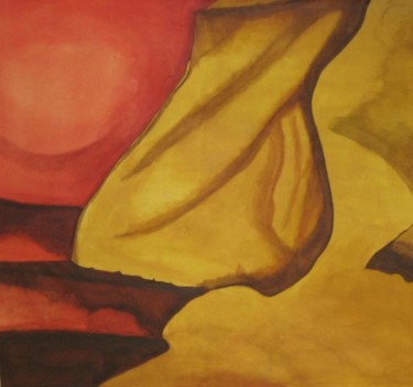 Peinture intitulée "Drapé II" par Patrick Mahieu, Œuvre d'art originale, Huile