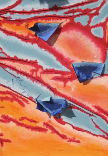 Peinture intitulée "Peau d'orange" par Patrick Mahieu, Œuvre d'art originale, Huile