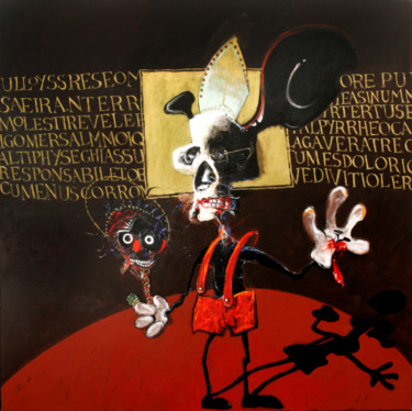 Pintura titulada "LÉVÊQUE MICKAY" por Patrick Santus, Obra de arte original, Acrílico