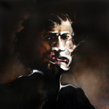Картина под названием "SELFPORTRAIT OF MY…" - Patrick Santus, Подлинное произведение искусства, Масло