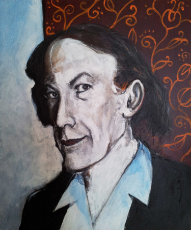 Painting titled "PORTRAIT DE C NOORB…" by Patrick Santus, Original Artwork, Oil