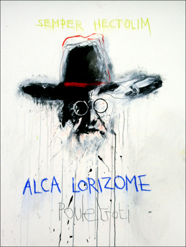 Schilderij getiteld "VARIATION FREUD ALC…" door Patrick Santus, Origineel Kunstwerk, Acryl