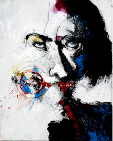 LA LANGUE Peinture intitulée "LA LANGUE" par Patrick Santus, Œuvre d'art originale, Acrylique