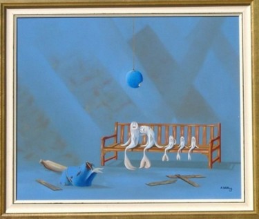 Peinture intitulée "Palavas sous les fl…" par Patrick Schilling, Œuvre d'art originale