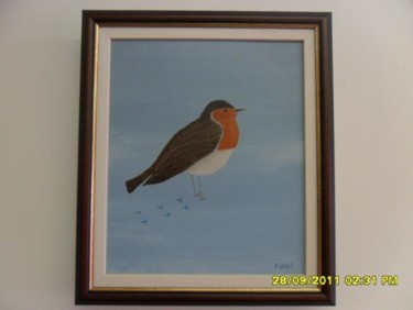 Painting titled "robin" by Patrick Vahey, Original Artwork