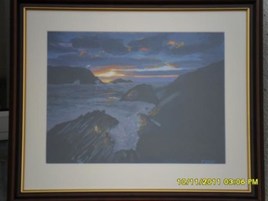 Painting titled "scn set over dingle…" by Patrick Vahey, Original Artwork