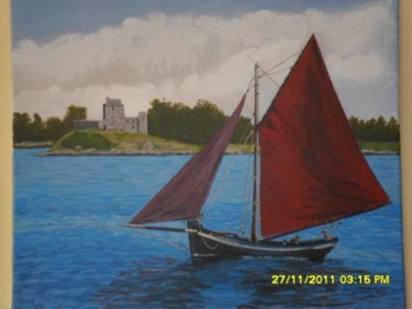 Painting titled "galway bay traditio…" by Patrick Vahey, Original Artwork