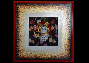 Painting titled "Clown" by Gaia Graal, Original Artwork
