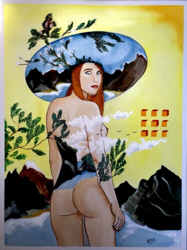 Pintura titulada "JEUNE FILLE NUE" por Patrix Watelet, Obra de arte original, Oleo
