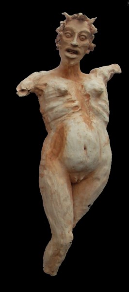 Scultura intitolato "Le nostres demones/…" da Patrizia Grieco, Opera d'arte originale, Terracotta